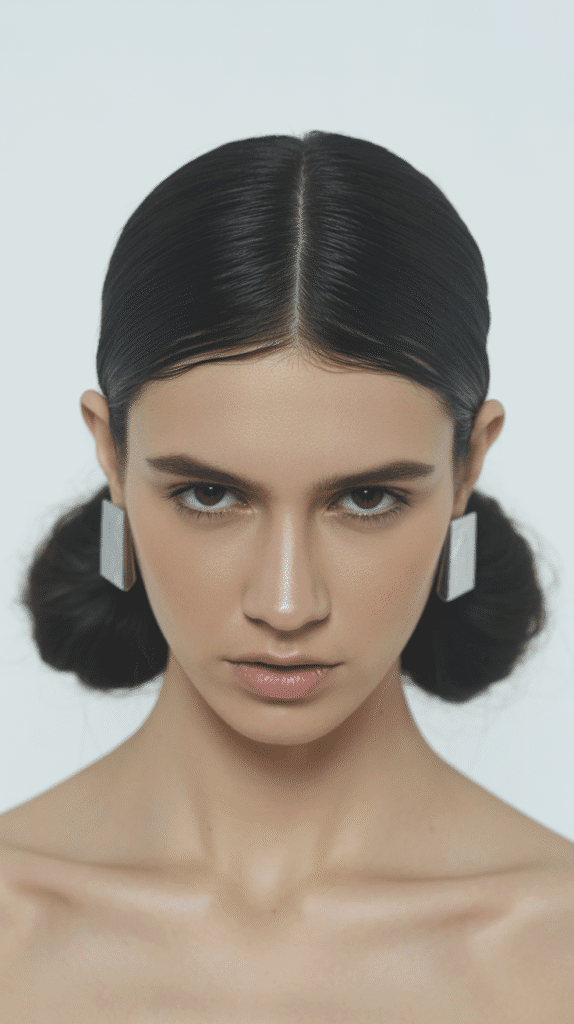 27 Aesthetic French Hairstyles That Elevate Your Look 7 Sleek Low Ponytail