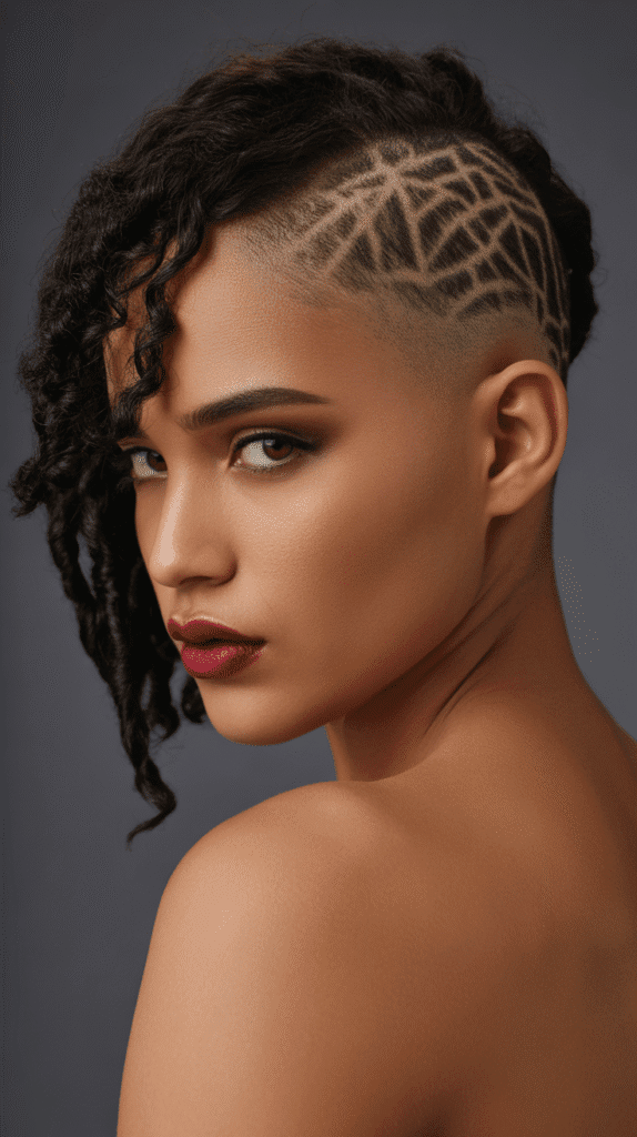 33 Chic Short Dreadlock Styles for Ladies That Stay in Style 23 Side Shave with Locs