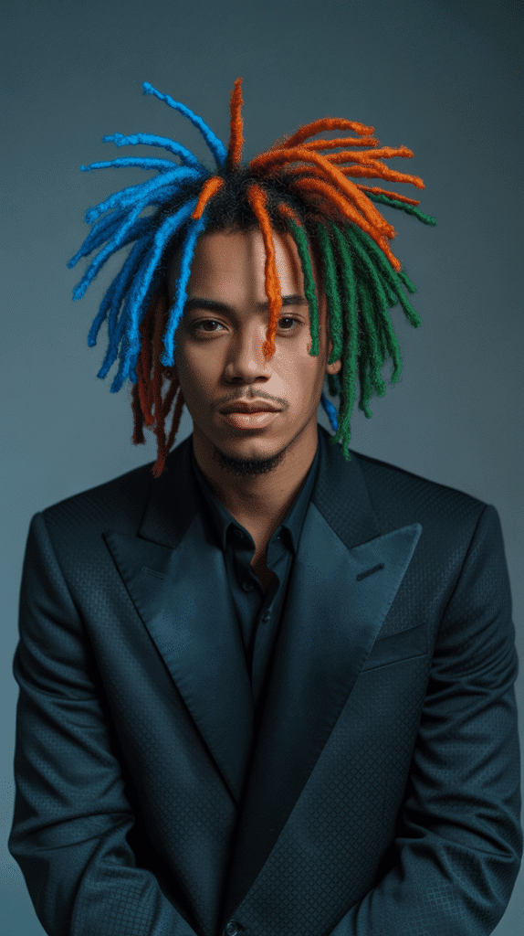 33 Latest Dreadlock Styles for Men That Are Bold and Modern 7 Colored Dreads