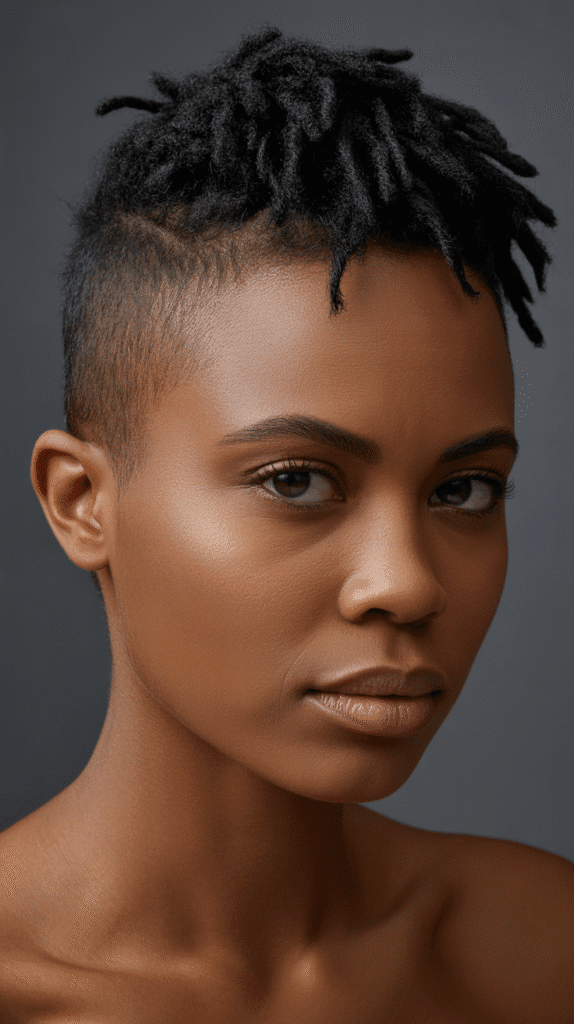 33 Trendy Short Dreadlock Styles for Black Women to Copy Now 1 Tapered Short Locs with Fade