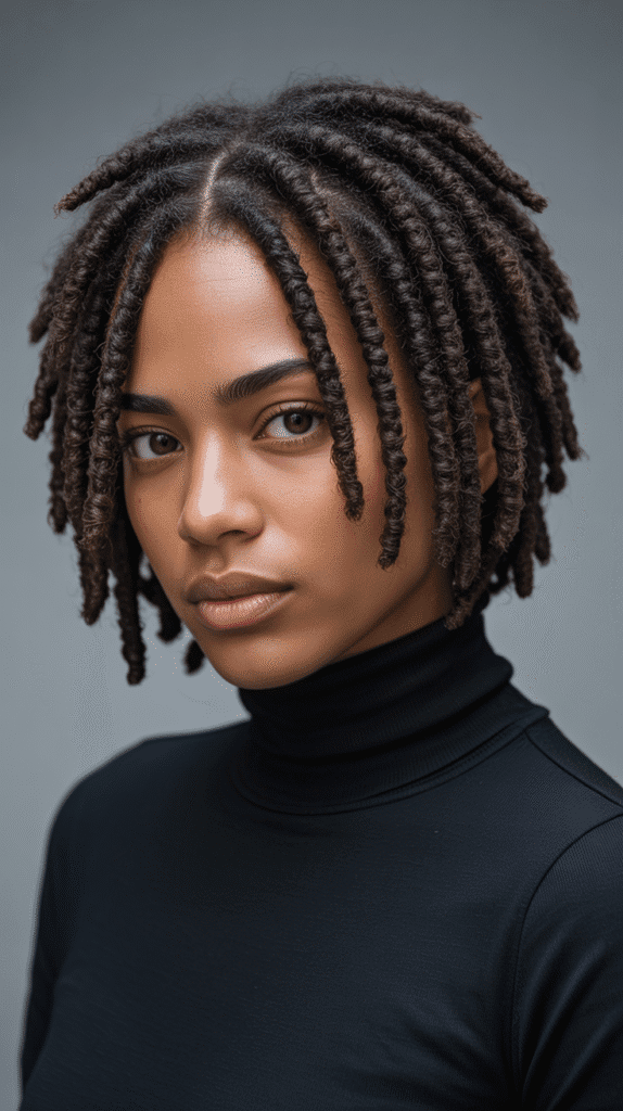 30 Latest Dreadlock Styles for Short Hair That Look Fresh 7 Interlocked Short Dreadlocks