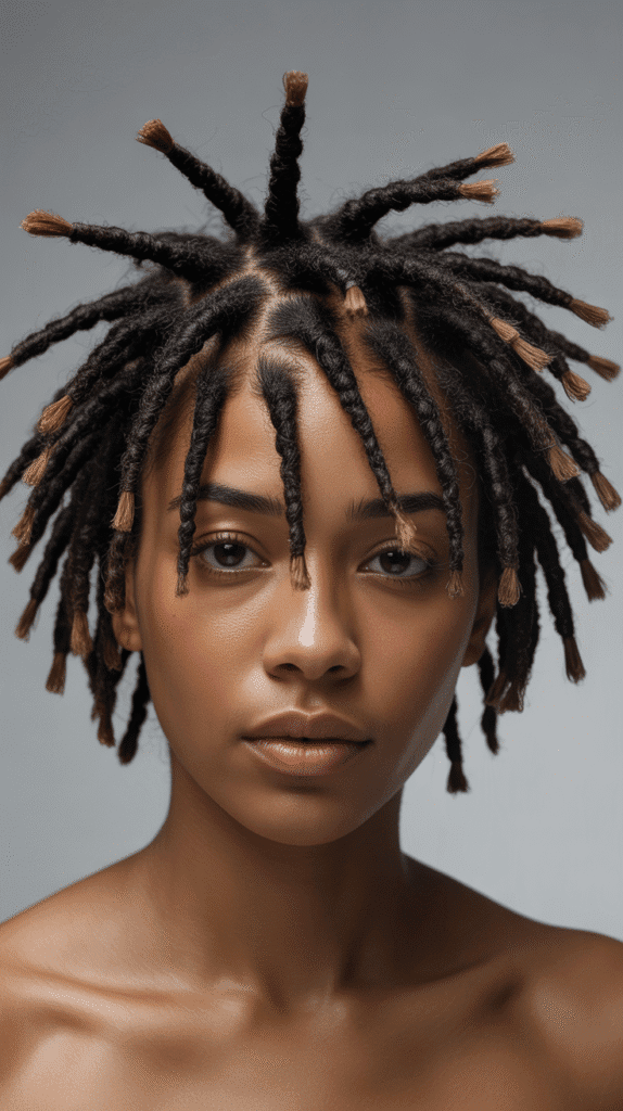 33 Trendy Short Dreadlock Styles for Black Women to Copy Now 30 Short Locs with Design
