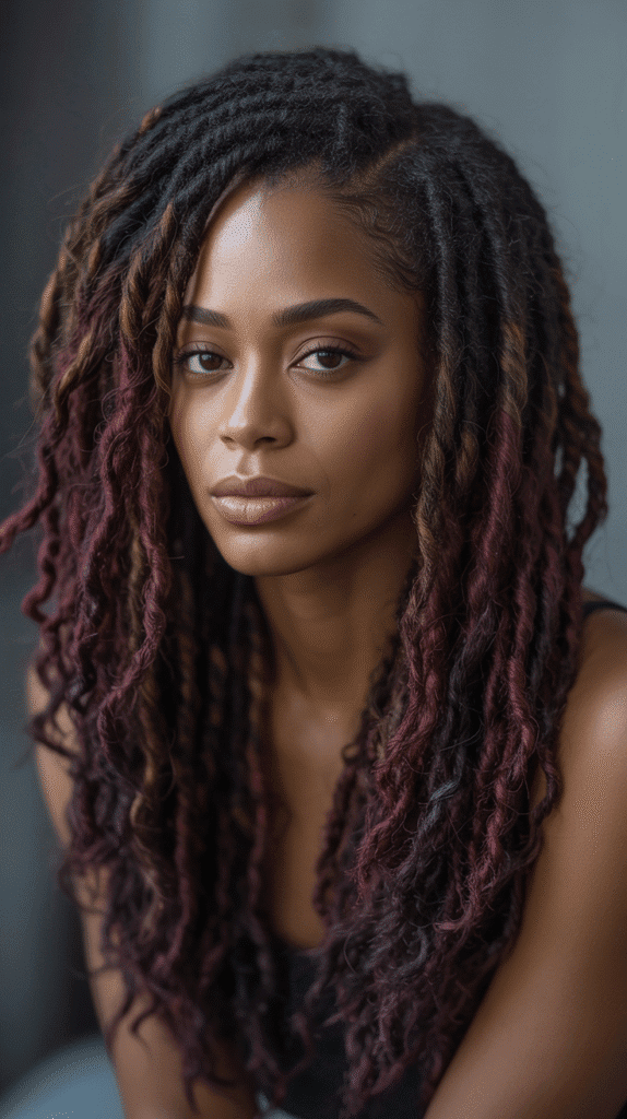 30 Beautiful Medium Dreadlock Styles for Black Women That Stand Out 10 Medium Locs with Loc Extensions
