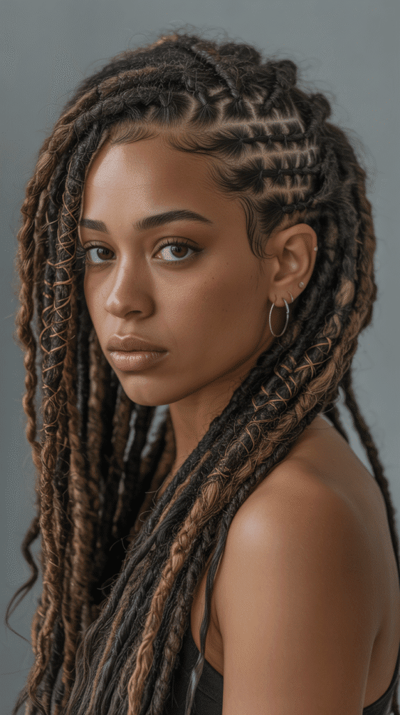 33 Trendy Dreadlock Styles for Ladies to Try This Year 18 Braided Locs