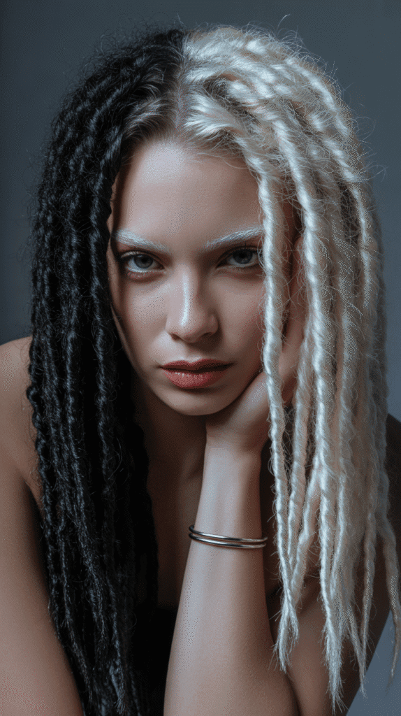 30 Latest Dreadlock Styles 2025 for Ladies You'll Want to Try 17 Two-Toned Locs