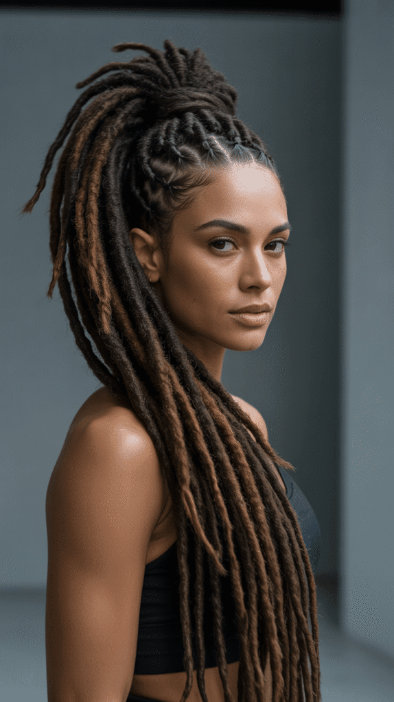 33 Trendy Dreadlock Styles for Ladies to Try This Year 17 Loc Ponytail
