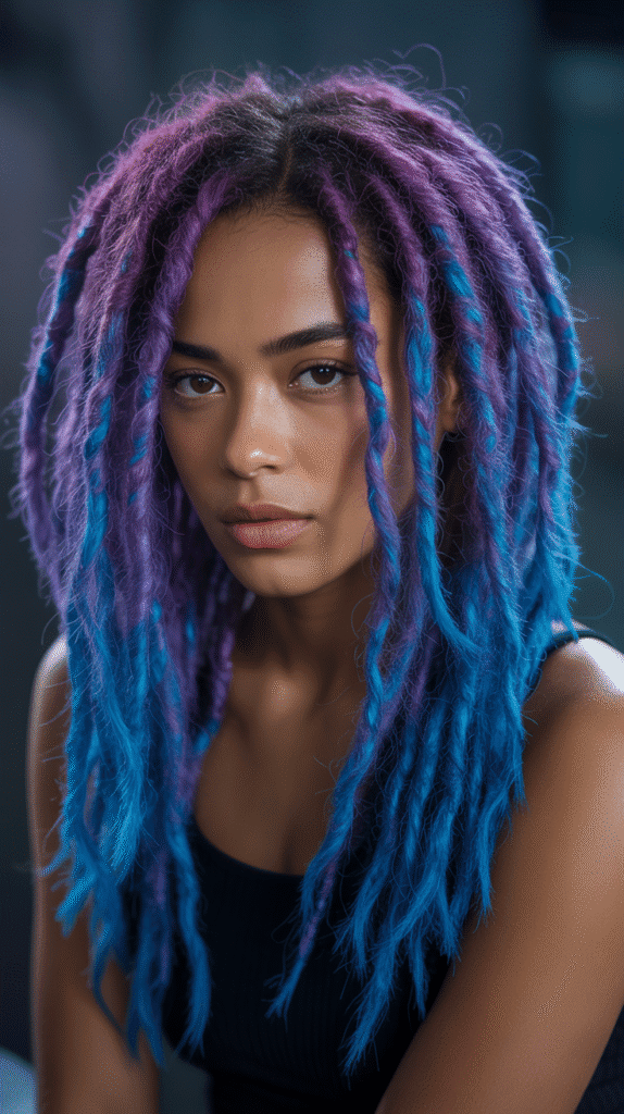 33 Latest Dreadlock Styles 2025 That Are Setting Trends 5 Colored Dreadlocks