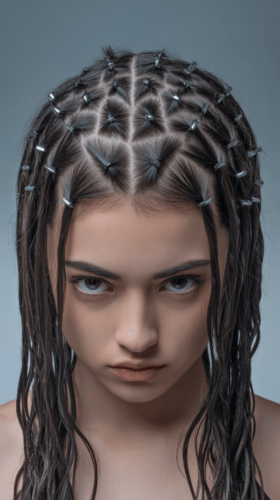 37 Elegant Dreadlock Styles for Women That Inspire Confidence 34 Criss-Cross Loc Style