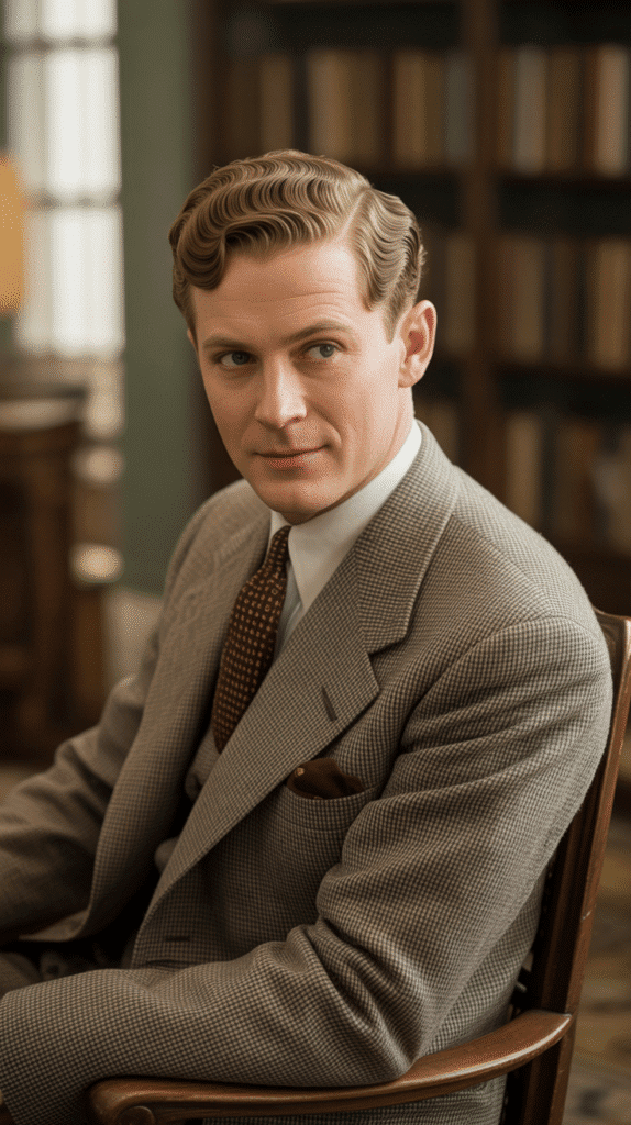 33 Stylish 1930s Hairstyles for Men That Define Retro Charm 32 The Classic Gentleman's Wave