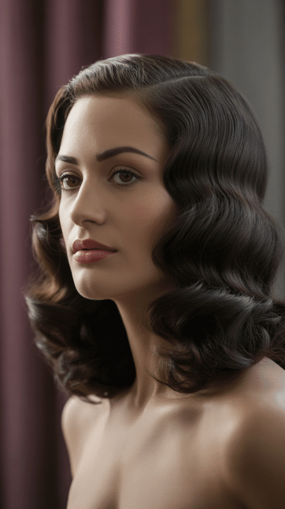 33 Vintage 1930s Updo Hairstyles for Special Occasions 23 Swept Back Wave Style
