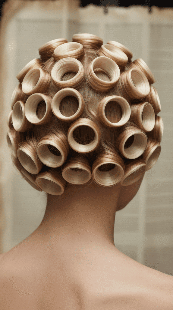 33 Vintage 1930s Updo Hairstyles for Special Occasions 30 Nested Pin Curl Cluster
