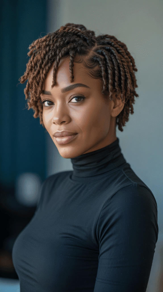 33 Chic Short Dreadlock Styles for Ladies That Stay in Style 22 Retwisted Fresh Locs
