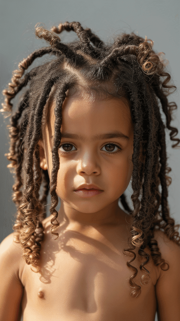 37 Adorable Dreadlock Styles for Kids That Are Easy & Cute 34 Bantu Knot-Out Dreads