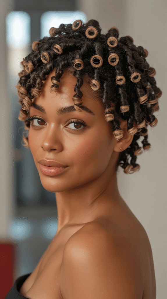 30 Stylish Dreadlock Styles for Short Hair That Look Fresh 18 Loc Curls with Perm Rods