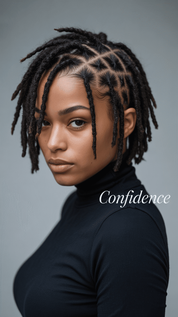 30 Latest Dreadlock Styles for Short Hair That Look Fresh 29 Short Locs with Defined Parts