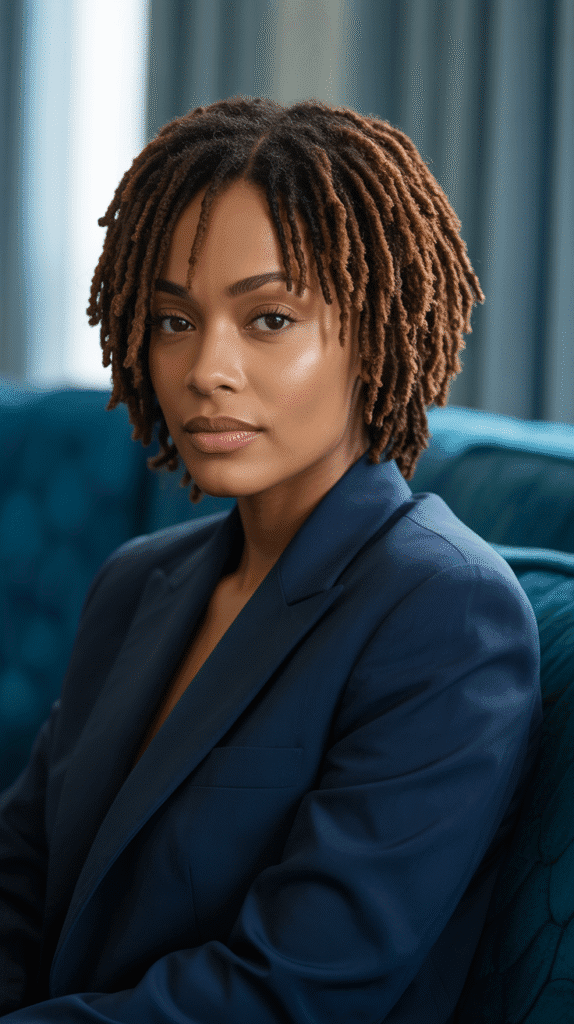 33 Trendy Short Dreadlock Styles for Black Women to Copy Now 3 Short Sisterlocks