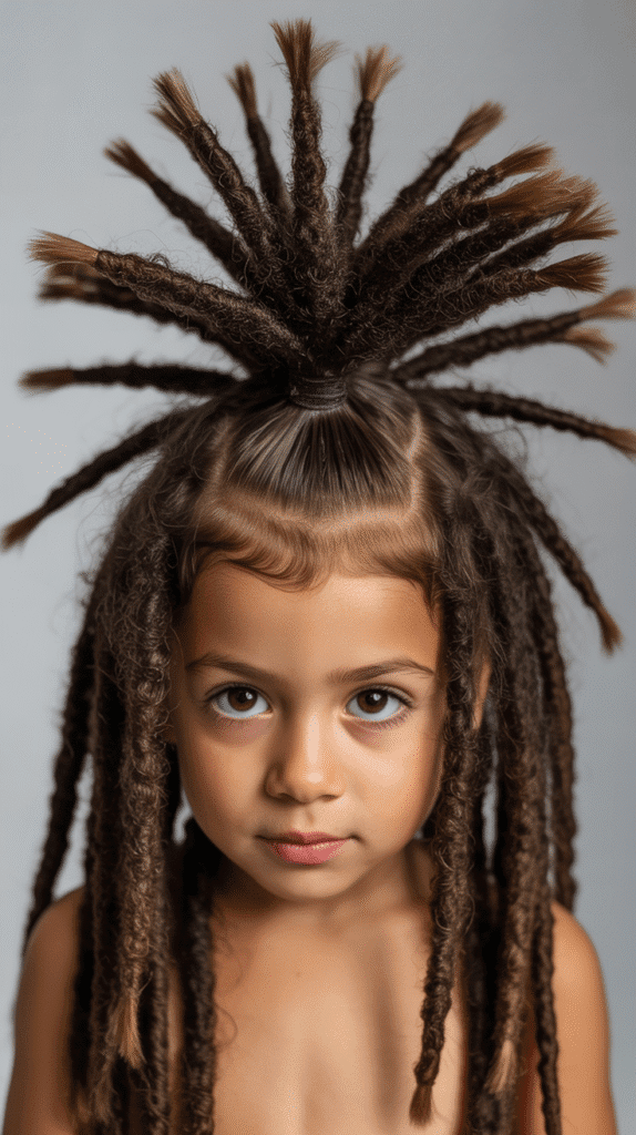 37 Adorable Dreadlock Styles for Kids That Are Easy & Cute 14 Faux Hawk Dreads
