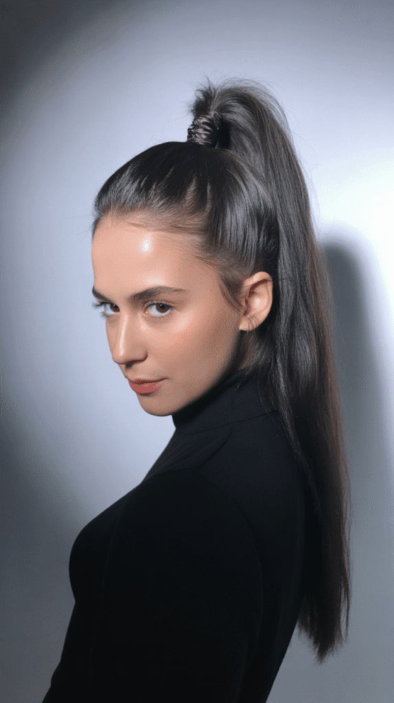 27 Best French Hairstyle Tutorials to Nail the Parisian Look 26 Sleek High Ponytail with Volume