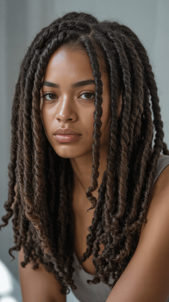 37 Elegant Dreadlock Styles for Women That Inspire Confidence 14 Barrel Twist Locs