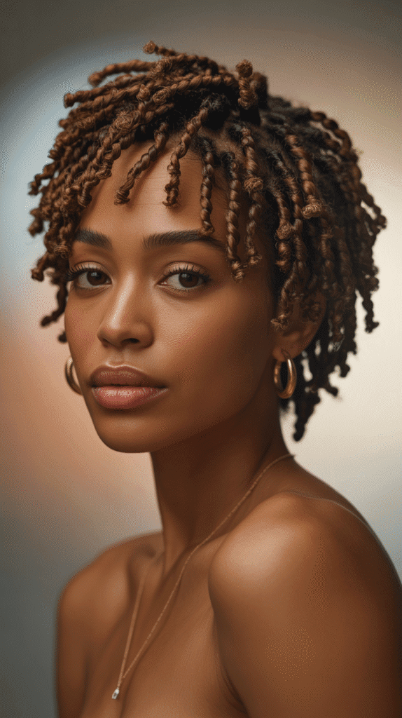 30 Stylish Dreadlock Styles for Short Hair That Look Fresh 22 Loc Braids (Braided Locs)