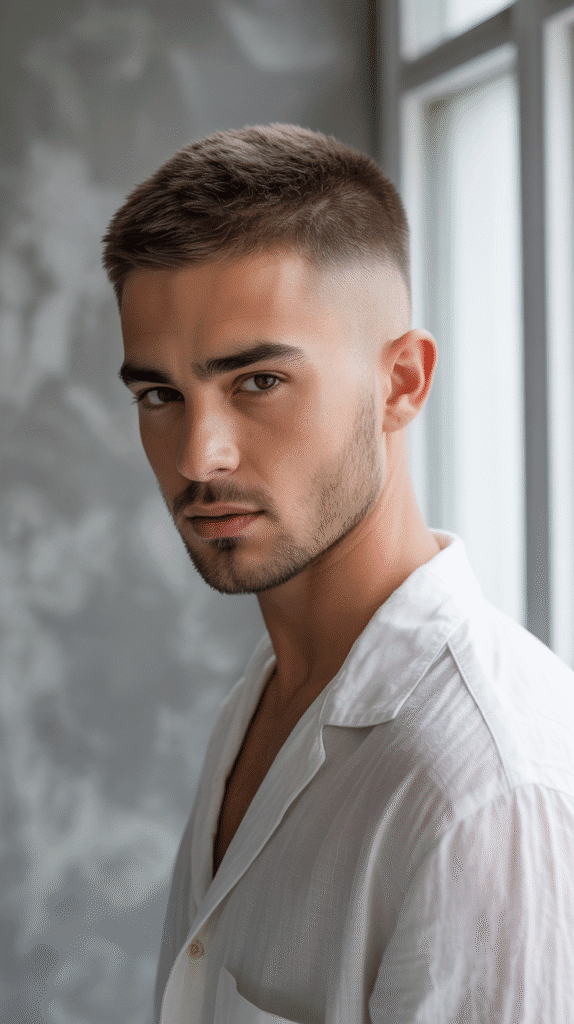 30 Classic French Hairstyles for Men That Never Go Out of Style 8 Buzz Cut with Texture