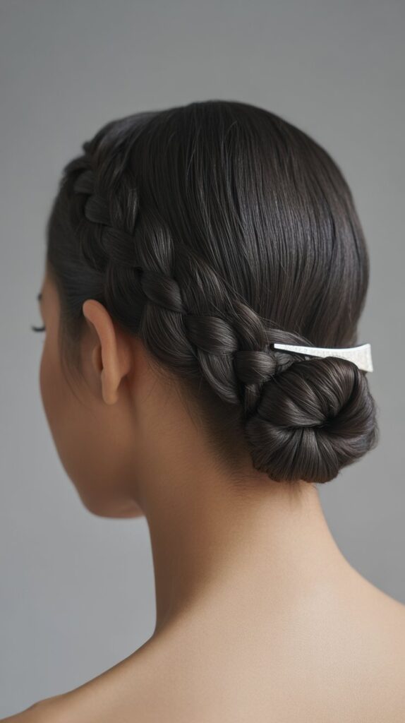 33 Trendy French Braided Hairstyles with a Chic Twist 6 French Braid into Low Bun