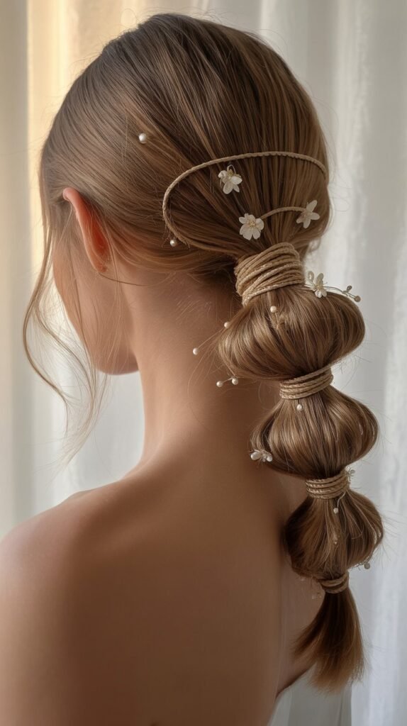 Wrapped Ponytail Updo