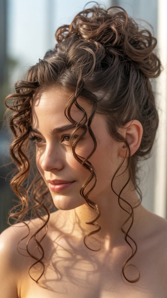 Twisted Updo with Deliberately Loose Sections