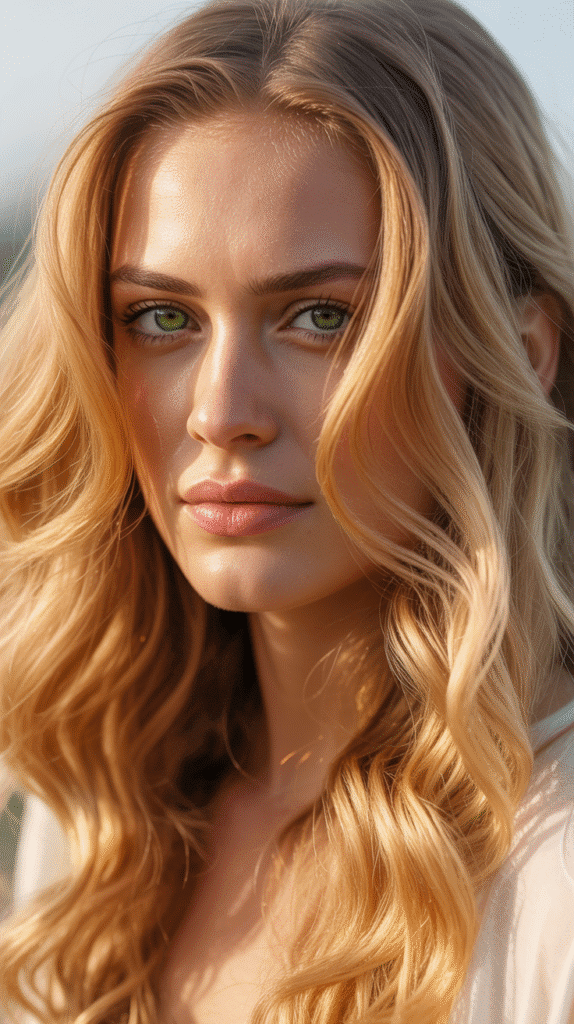 27 Best Hair Colors for Blonde Hair and Green Eyes That Make You Shine 9 Buttery Blonde