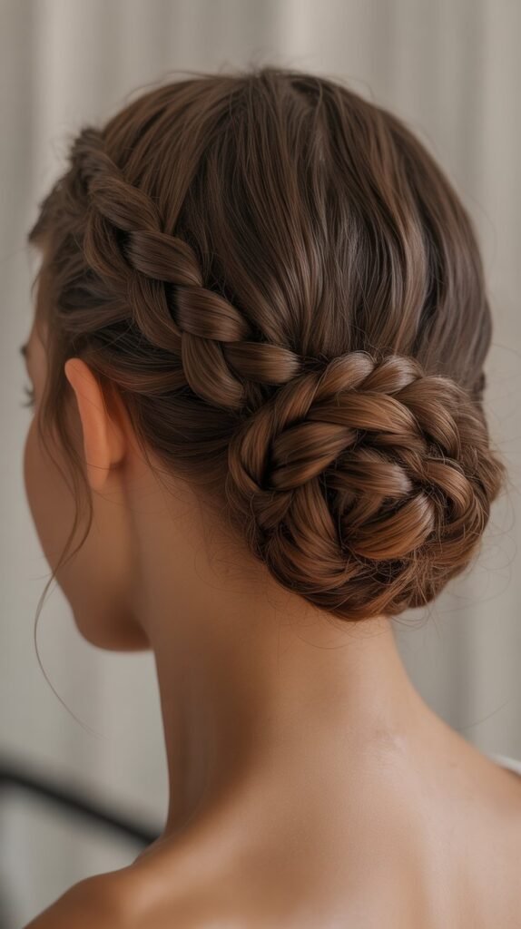 Goddess Braids in a Low Bun