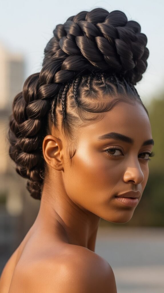 Waterfall Braided Updo