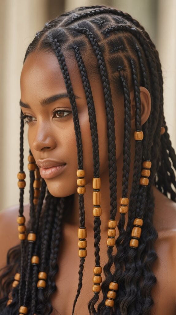 Fulani Braids with Beads