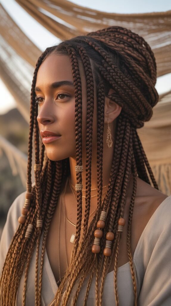  Classic Bohemian Box Braids