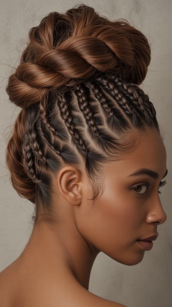 Twisted Rope Braid Updo