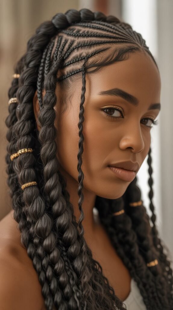 Twisted Fulani Braids