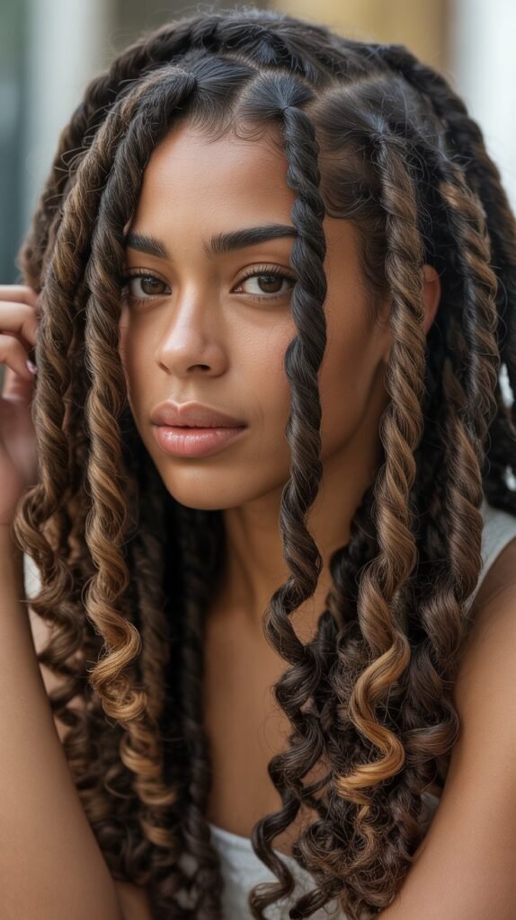 Butterfly Locs with Distressed Texture