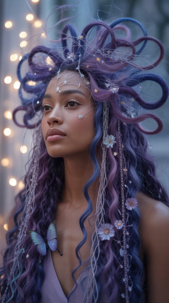 28 Gorgeous Whimsical Hairstyles for Black Women Full of Fantasy Vibes