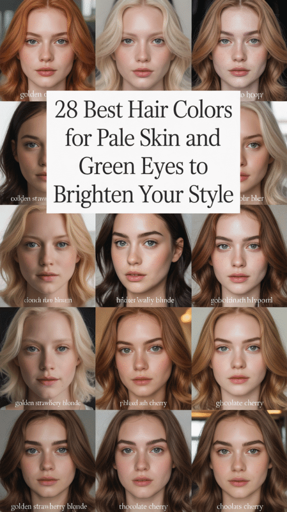 28 Best Hair Colors for Pale Skin and Green Eyes to Brighten Your Style Best Hair Colors for Pale Skin and Green Eyes to Brighten Your Style