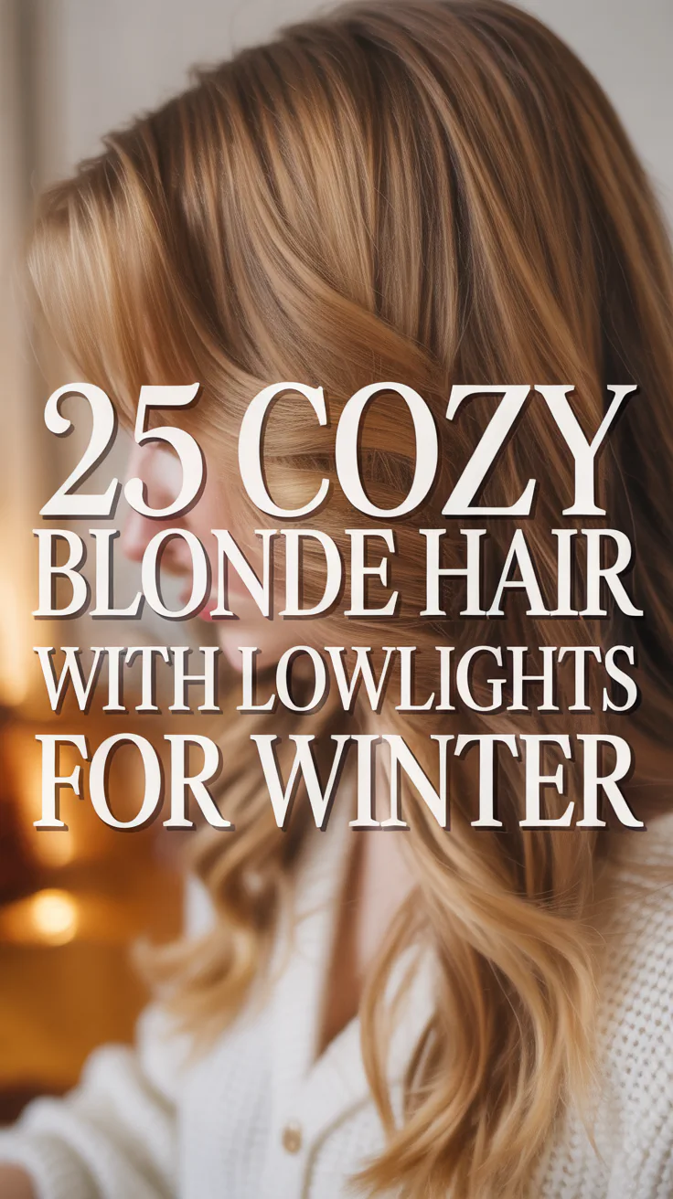 Cozy Blonde Hair with Lowlights for Winter