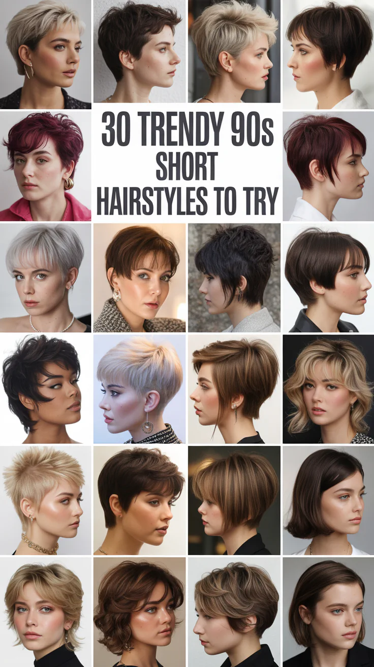 Trendy 90s Short Hairstyles to Try