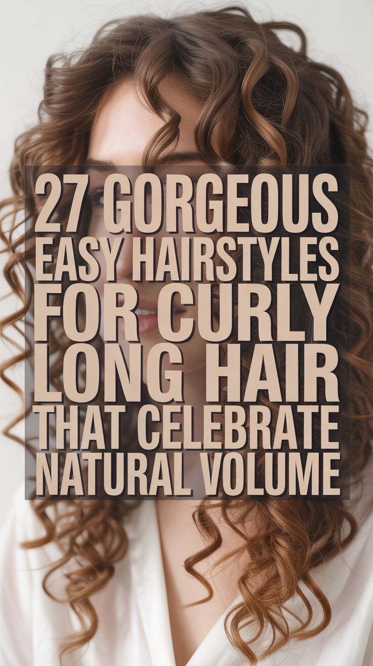 Gorgeous Easy Hairstyles for Curly Long Hair That Celebrate Natural Volume