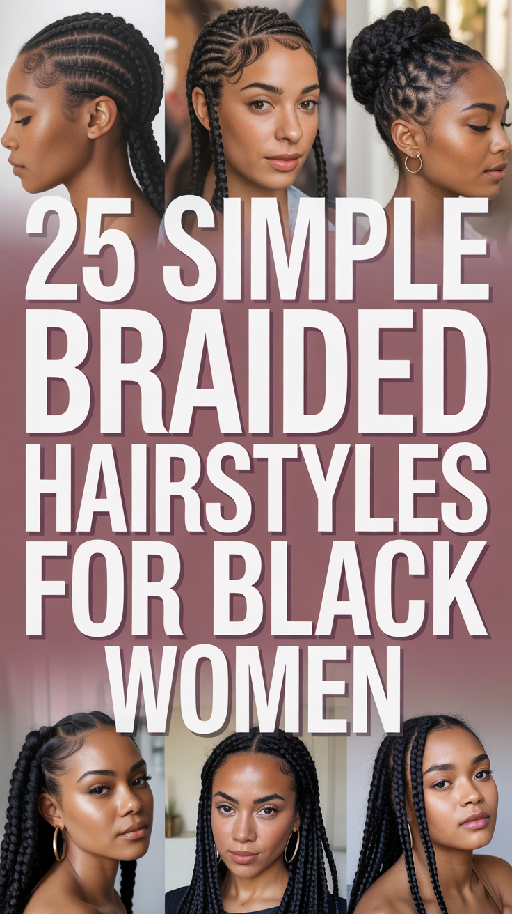 Simple Braided Hairstyles for Black Women