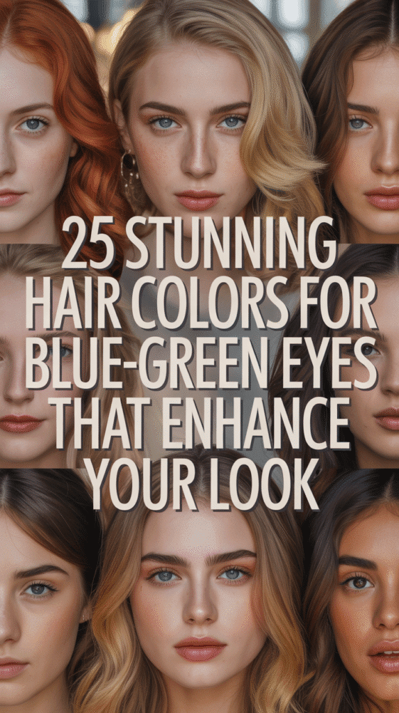 25 Stunning Hair Colors for Blue-Green Eyes That Enhance Your Look Stunning Hair Colors for Blue-Green Eyes That Enhance Your Look