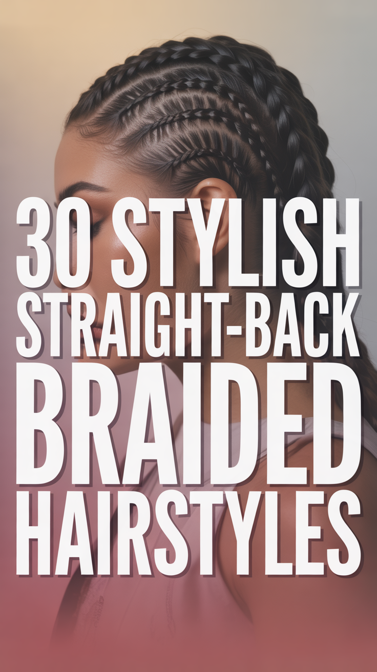 Stylish Straight-Back Braided Hairstyles