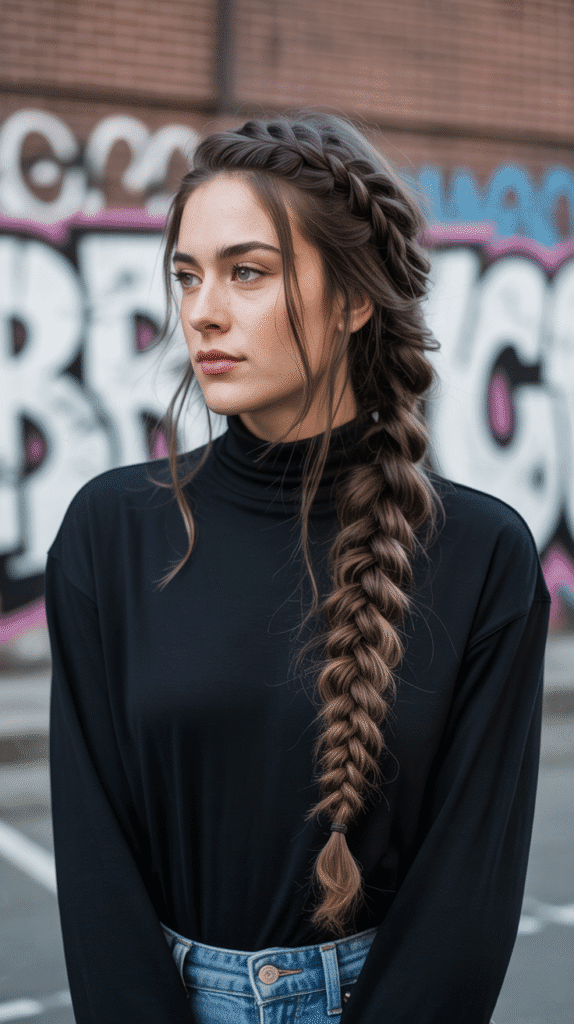 30 Elegant French Hairstyles for Long Hair That Turn Heads 30 The Modern French Plait