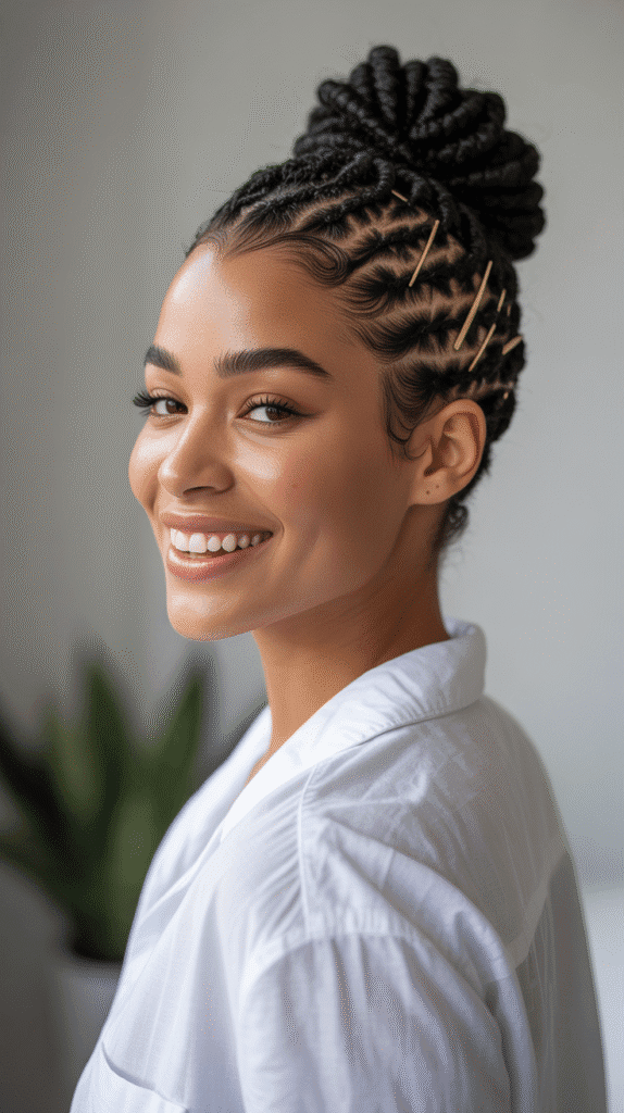 33 Trendy Short Dreadlock Styles for Black Women to Copy Now 29 Short Locs Updo