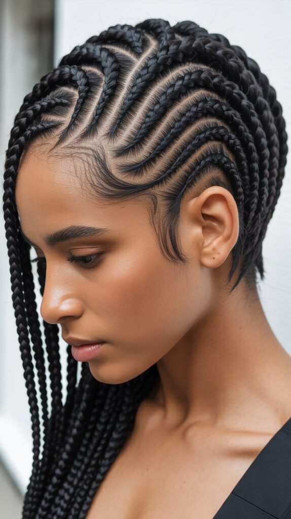  Cornrow Pixie Cut