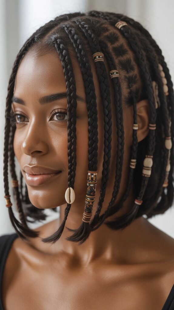 Fulani Braids Bob Length