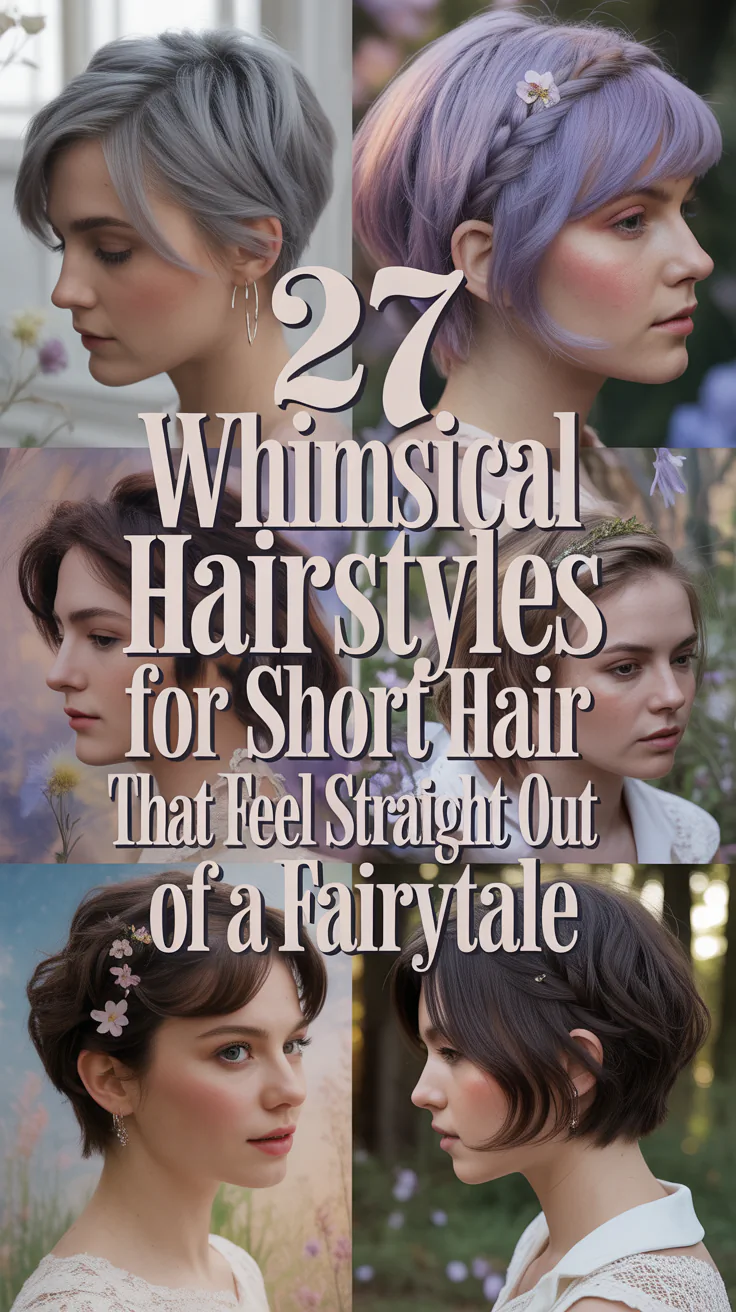 Whimsical Hairstyles for Short Hair That Feel Straight Out of a Fairytale