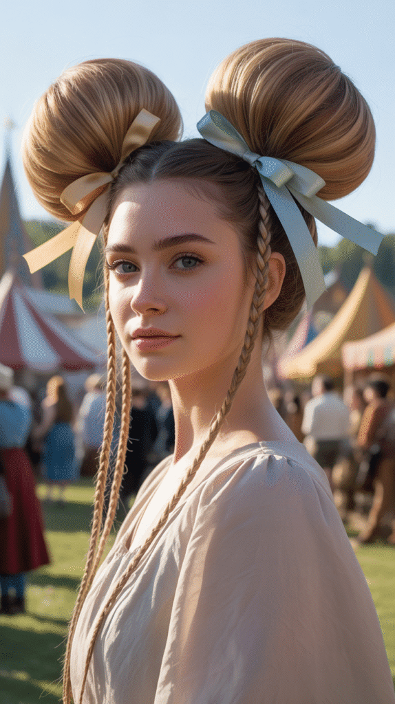 30 Fairytale-Inspired Medieval Hairstyles for Princesses 21 The Princess Leia-Inspired Medieval Buns